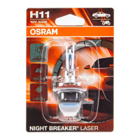 Фото товара - Автолампа H11 55 PGJ19-2+150% NIGHT BREAKER LASER 3750K блистер 12V OSRAM 64211NL-01B