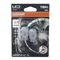 Фото товара - Автолампа W21/5W W3x16q LED блистер 2шт YELLOW 12V OSRAM 7515DYP-02B