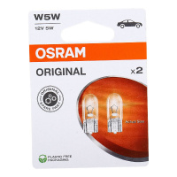 Фото товара - Автолампа W5W W2.1*9.5d 2шт 12V OSRAM 2825-2BL