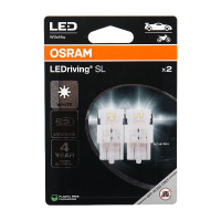 Фото товара - Автолампа W21/5W W3x16q LED 2шт 6000К 12V OSRAM 7515DWP-2BL