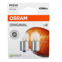 Фото товара - Автолампа R5W BA15s 2шт 12V OSRAM 5007-2BL