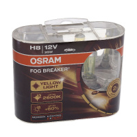 Фото товара - Автолампа H8 35 PGJ19-1 FOG BREAKER 2600K евробокс 2шт 12V OSRAM 62212FBR-HCB