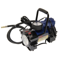 Фото товара - Компрессор поршневой 150PSI 35л/мин 14А с фонарем в кейсе 12V MEGAPOWER M-88012