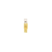 Фото товара - Автолампа T5 W2*4.6d 1 LED FLAT YELLOW 5лм 12V MEGAPOWER M-50112Y