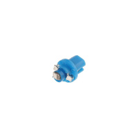 Фото товара - Автолампа T5 W2*4.6d с патроном B8.5d 1 SMD 3528 BLUE 2лм 12V MEGAPOWER M-50213B