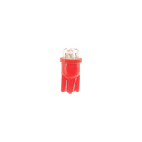 Фото товара - Автолампа T10W W2,1x9,5d 4 LED RED 20лм 12V MEGAPOWER M-10313R