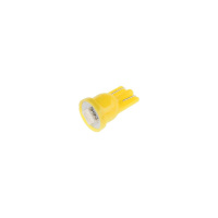 Фото товара - Автолампа T10W W2,1x9,5d 1 SMD 5050 YELLOW 8лм 12V MEGAPOWER M-10411Y