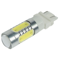 Фото товара - Автолампа T20W P27/7W W3*16q 5 SMD MEGA WHITE 360лм 6000K12V MEGAPOWER M-57374W