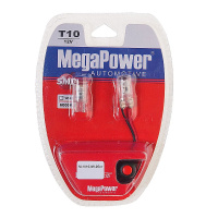 Фото товара - Автолампа T10W W2,1x9,5d 3 SMD 2835 WHITE с тестером 2шт 6000K 54лм 12V MEGAPOWER M-10103W-2блт