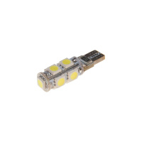 Фото товара - Автолампа T10W W2,1x9,5d 5 SMD 5050 WHITE 6000K блок. ошибок CANbus 180лм 24V MEGAPOWER M-70215W-24