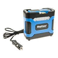 Фото товара - Компрессор поршневой 150PSI 20л/мин цифр. манометр LED 12V MEGAPOWER M-85010