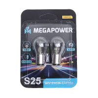 Фото товара - Автолампа P21/5W BAY15d STANDART блистер 2шт 24V MEGAPOWER M-37033052
