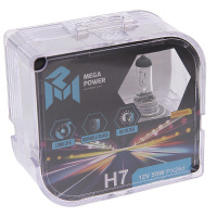 Фото товара - Автолампа H7 55 PX26d LONG LIFE бокс 2шт 12V MEGAPOWER M-37033031
