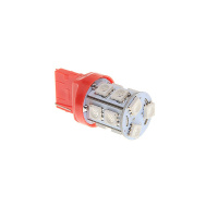 Фото товара - Автолампа W21W W3*16d 13 SMD 5050 RED 208лм24V MEGAPOWER M-20384SR-24