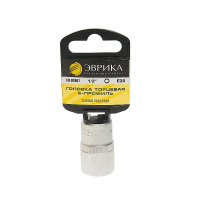 Фото товара - Головка торцевая Е20 1/2 TORX L=40мм с держателем ЭВРИКА ER-91607H