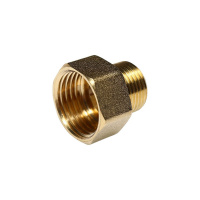 Фото товара - Соединитель резьбовой M3/8x F1/2 ЭВРИКА ER-MFE06/08