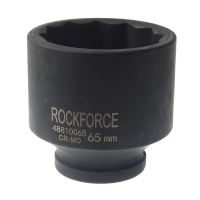 Фото товара - Головка торцевая 65мм 1 12-гранная L=95мм ударная глубокая ROCKFORCE RF-48810065