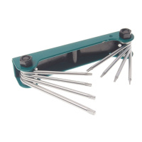 Фото товара - Набор ключей TORX складной 8пр. Т5-Т10 Т15 Т20 ROCKFORCE RF-5087F