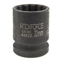 Фото товара - Головка торцевая 22мм 1/2 12-гранная ударная L=58мм ROCKFORCE RF-44822