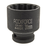 Фото товара - Головка торцевая 31мм 1/2 12-гранная ударная L=44мм ROCKFORCE RF-44831