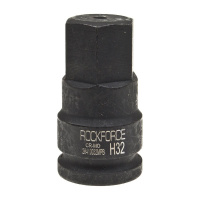 Фото товара - Головка-бита 32мм 3/4 6-гранная ударная L=81мм ROCKFORCE RF-26410032MPB