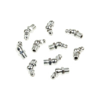 Фото товара - Пресс-масленка 8мм угловая 45град. к-т 10шт ROCKFORCE RF-GN-01-45-8MM