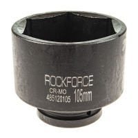 Фото товара - Головка торцевая 105мм 1 6-гранная ударная удлиненная L=115мм ROCKFORCE RF-485120105