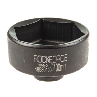 Фото товара - Головка торцевая 100мм 1 6-гранная ударная удлиненная L=80мм ROCKFORCE RF-48580100