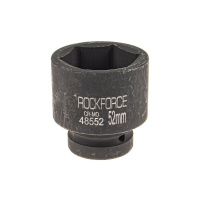 Фото товара - Головка торцевая 52мм 1 6-гранная ударная L=75мм ROCKFORCE RF-48552