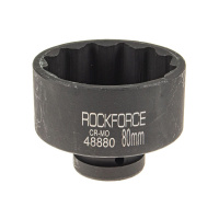 Фото товара - Головка торцевая 80мм 1 12-гранная ударная L=78мм ROCKFORCE RF-48880