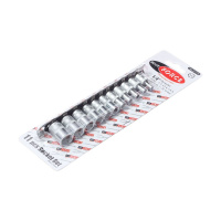 Фото товара - Набор торцевых головок 1/4DR 6-гранных 11пр. на планке ROCKFORCE RF-2111-5