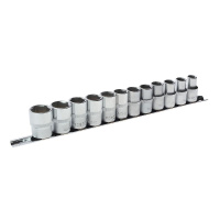 Фото товара - Набор торцевых головок 1/2DR 6-гранных 12пр. на планке ROCKFORCE RF-4121-5