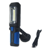 Фото товара - Лампа светодиодная аккумуляторная 4W COB+1W,2 магнита,крючок,180град. ROCKFORCE RF-L02