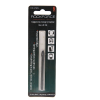 Фото товара - Сверло по стеклу и плитке 6мм в блистере ROCKFORCE RF-3726