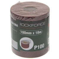 Фото товара - Бумага наждачная 100ммх10м в рулоне P100 ROCKFORCE RF-SR4100A