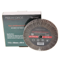 Фото товара - Круг лепестковый зачистной 115х20мм M14 Grit 240 ROCKFORCE RF-FD1240F