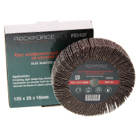 Фото товара - Круг лепестковый зачистной 125x25x16мм Grit 40 ROCKFORCE RF-FD240F