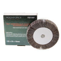Фото товара - Круг лепестковый зачистной 125x25x16мм Grit 100 ROCKFORCE RF-FD2100F