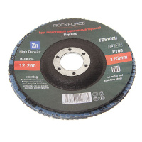 Фото товара - Круг лепестковый торцевой 125х22мм P100,мелкий шаг ROCKFORCE RF-FD5100H