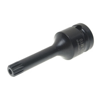 Фото товара - Головка-бита SPLINE глубокая ударная 1/2 M10 с отверстием ROCKFORCE RF-24807810T