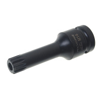 Фото товара - Головка-бита SPLINE глубокая ударная 1/2 M14 с отверстием ROCKFORCE RF-24807814T