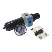 Фото товара - Фильтр-регулятор с индикатором давления для пневмосистем 1/4 ROCKFORCE RF-EW2000-02
