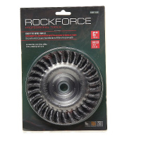 Фото товара - Кордщетка дисковая стальная витая для УШМ 150мм в блистере ROCKFORCE RF-BWF106