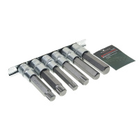 Фото товара - Набор бит-головок SPLINE M14-M16 TORX T60-T70 HEX H14-H17 L=100мм 6пр. на планке ROCKFORCE RF-40920L