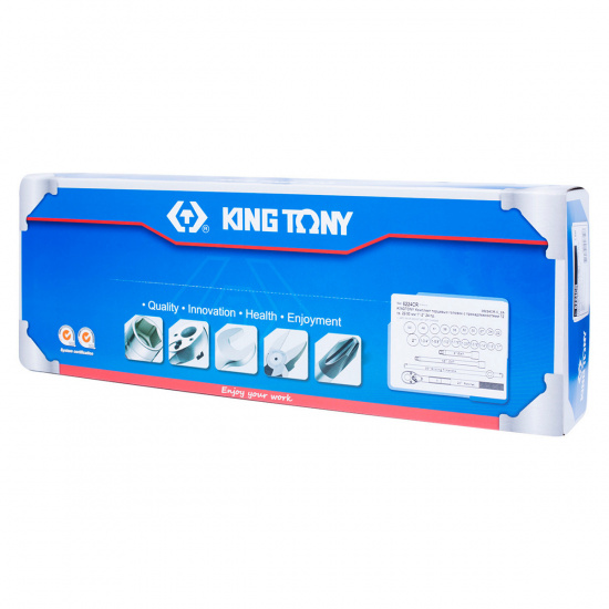 Большое фото товара - Набор торцевых головок 3/4 , 12гр., 22-50мм, 1 -2 , 24пр. KING TONY 6224CR, 6224CR. Вариант №4