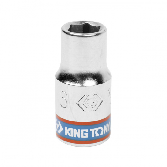 Большое фото товара - Головка торцевая стандартная шестигранная 1/4 , 6мм KING TONY 233506M, 233506M. Вариант №2