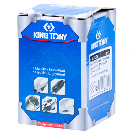 Большое фото товара - Головка торцевая ударная TORX Е-стандарт 3/4 E32 L = 56мм KING TONY 657532M, 657532M. Вариант №4