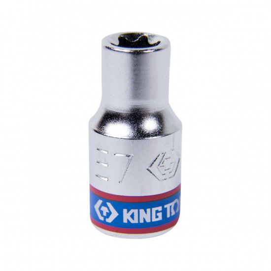 Большое фото товара - Головка торцевая TORX Е-стандарт 1/4 , E7, L = 24мм KING TONY 237507M, 237507M. Вариант №1