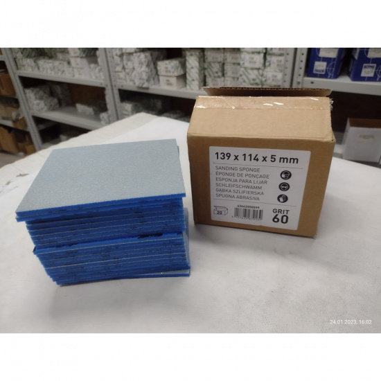 Большое фото товара - Губка абразивная SOFT-TOUCH 139х114х5мм medium P180/120 NORTON 63642550599, 63642550599. Вариант №2