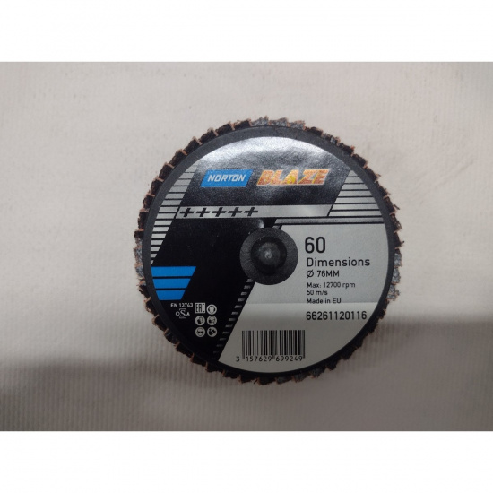 Большое фото товара - Диск лепестковый BLAZE Flexi-Flap R980 75мм крепление TR P60 NORTON 66261120116, 66261120116. Вариант №2